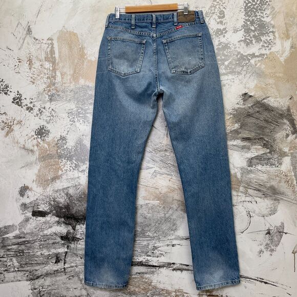 Vintage Wrangler Jeans Mens 32x35 Light Wash Distressed Vintage Wrangler Jeans - Picture 8 of 16